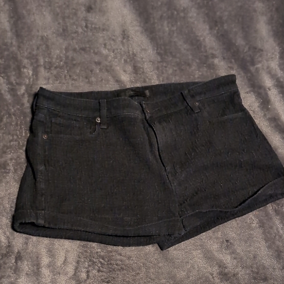 Stylish Black Denim Shorts - Picture 1 of 6